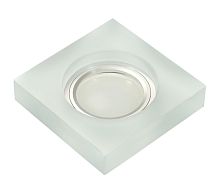 Светильник встраиваемый Ambrella S215 W/CH/WH GU5.3 матовый/хром MR16+3W картинка 